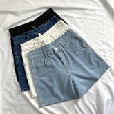 Lässige Denim-Shorts Jeanshose